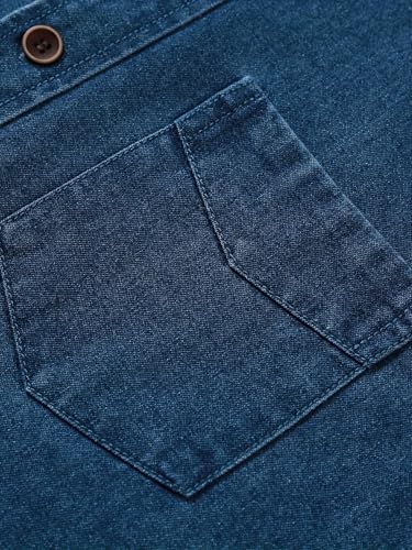 Image of Lymio Shirt for Men | Denim Shirt for Men | Regular Fit Stylish Long Sleeve Shirts (LMS-44-45)