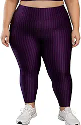 Calça Legging Fitness Plus Size Cirrê 3D Feminina Leg Grande para Academia Cintura Alta Laura 46 48 e 50
