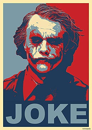 Tainsi Joker Batman The Dark Knight Why So Serious Red Blue Poster-11x17inch,28x43cm