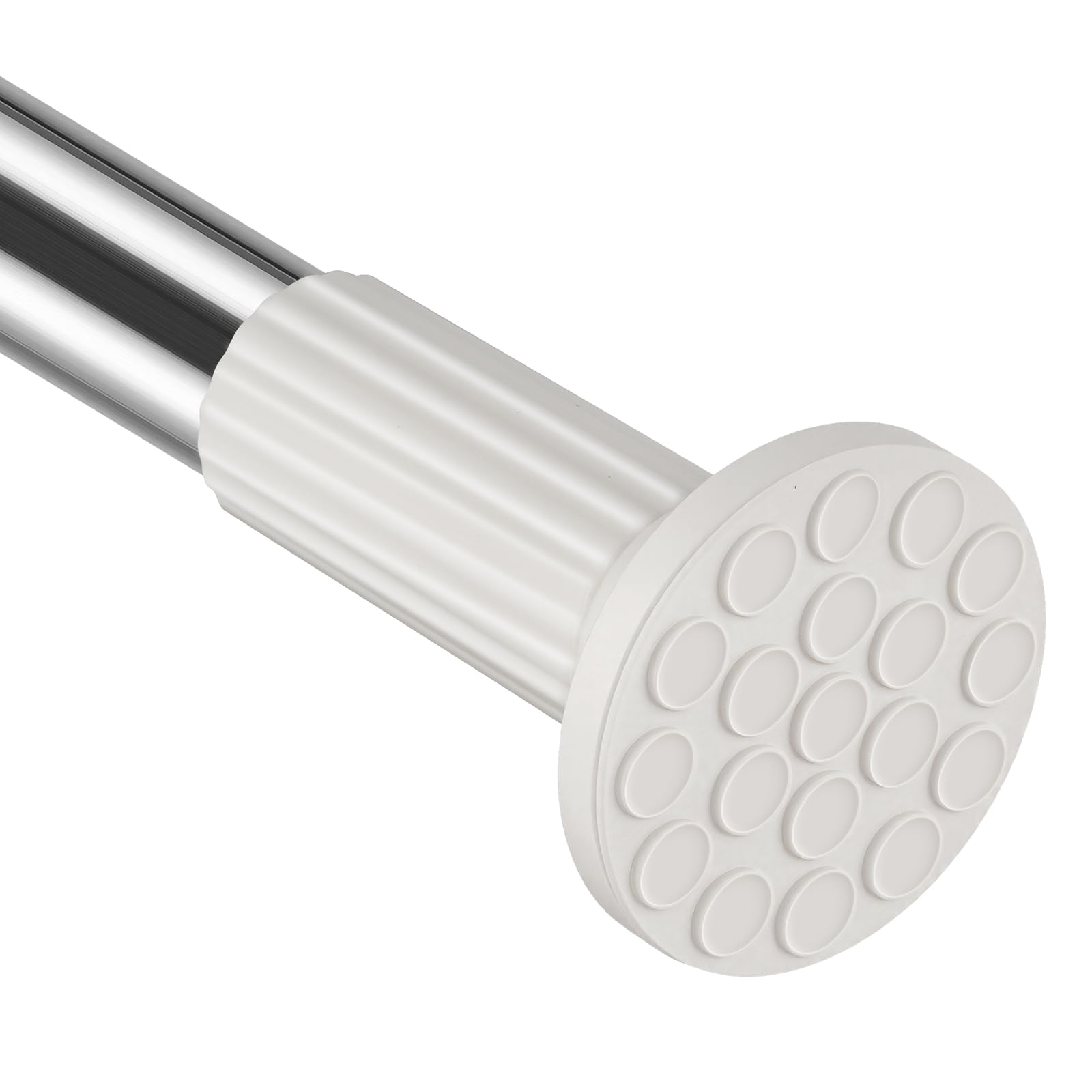 Shower Curtain Rod 51-168 In(4.25-14 Ft), Long Outdoor Tension Curtain Rod for Patio, Adjustable Curtain Rod No Drilling, Spring Tension Rod for Bathroom Window Easy to Install No Rust,Stainless Steel