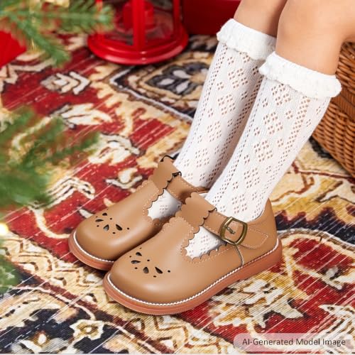 Image of Felix & Flora Toddler Little Girl Mary Jane Dress Shoes - Ballet Flats for Girl Party School Shoes