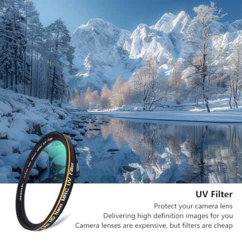 Filtro UV 67mm de cristal óptico Schott B270 JongSun S-Pro HD Nano MRC de alta transmisión 2