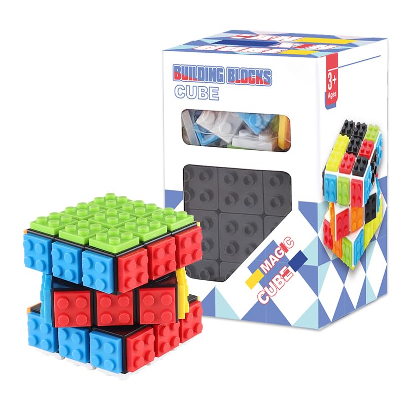 Stacking Blocks Cube, Building Blocks Cube, Stacking Blocks, Removable Surface Color Blocks, 3x3x3, Smooth Rotation, 3D Puzzle, Building Blocks Cube, Blocks Removable