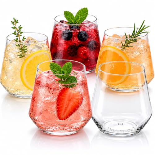 Image of Oojami 40 Count 10 oz Unbreakable Stemless Wine Champagne Whiskey Glasses