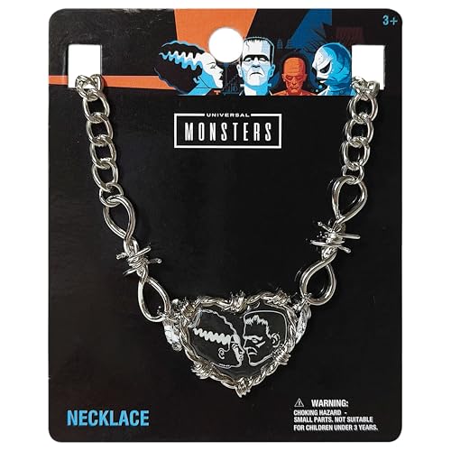 LUV HER Kids Universal Monsters Necklace - Heart Pendant with