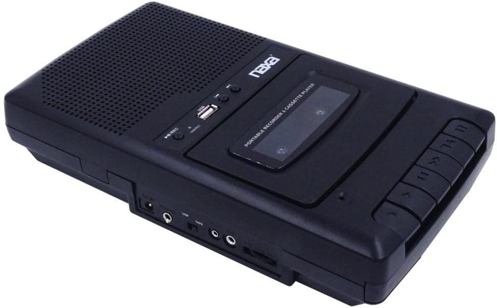 NAXA Electronics NPB300 Portable Cassette Recorder and Digital