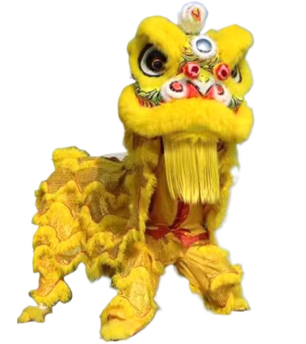 Krxsobnv E Lion Danc Clothes, Head Outdoor Sports Dragon Danc And Lion Props Wool