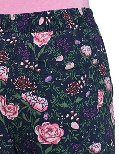 Image of Marks & Spencer Womens Floral Print High Rise Regular Fit Trouser