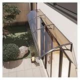 Vorzelt aus Aluminiumlegierung mit schlagfester Halterung, perfekt für Innenhöfe und Decks, braun, 60 x 80 cm, langlebiges Vordach für die Haustür