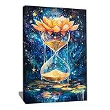 Alessio Cacciatore - Cuadro de reloj de arena Xxl – Decoración de pared (120 x 80 cm)