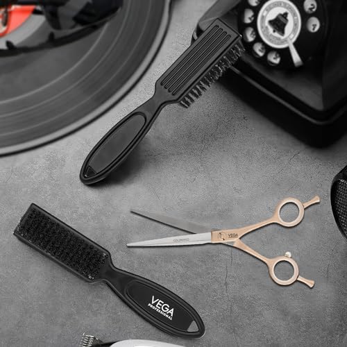 Image of VEGA PROFESSIONAL Fade Brush for Man, Dusting Brush and Cleaning Brush for Barbar (VPPBB-01)