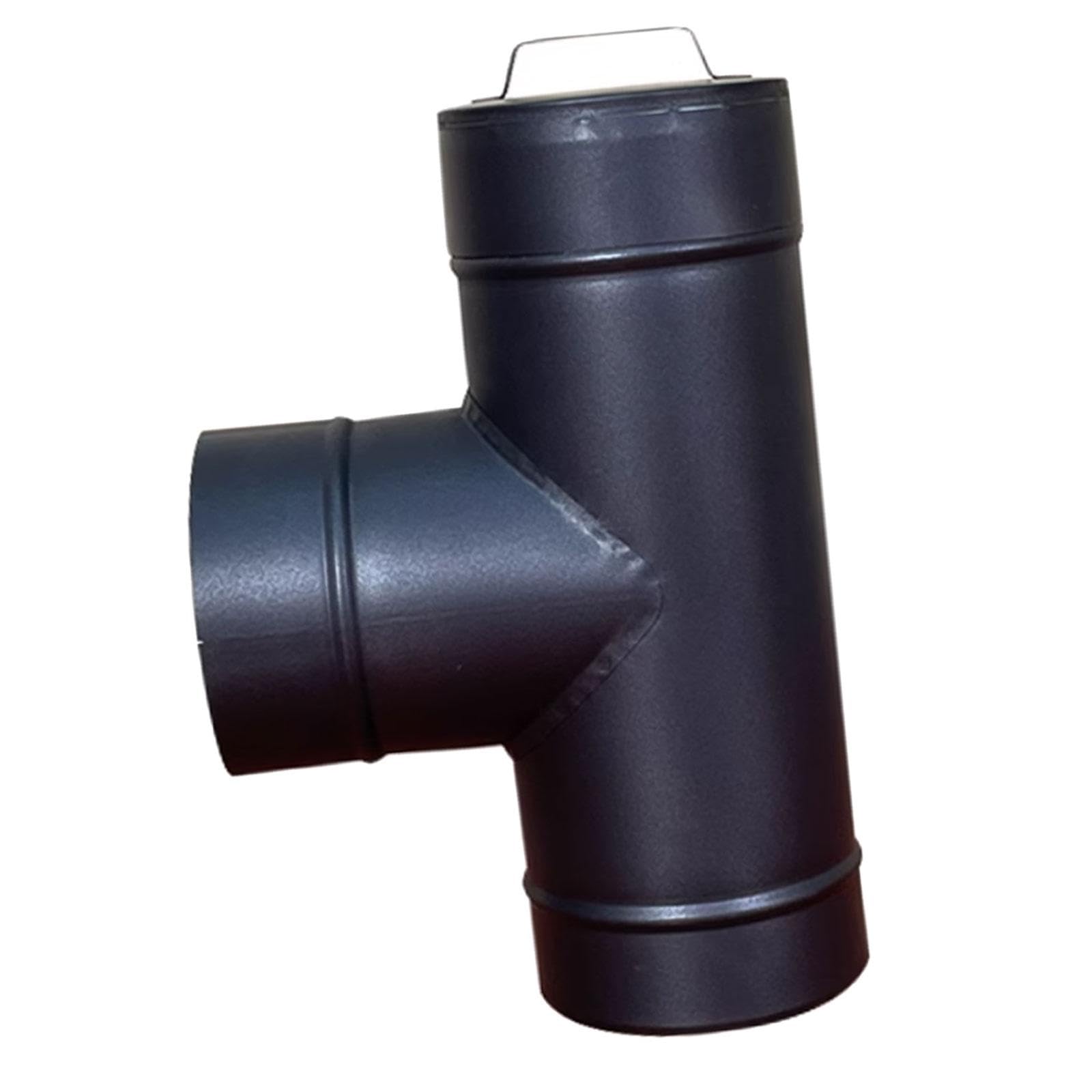 Ofenrohr Abgasrohr, Durchmesser 150 Mm, Tragbarer Heizzeltofen Adapter, T Stück, Kaminrohr für Camping, Wandern, Brenner