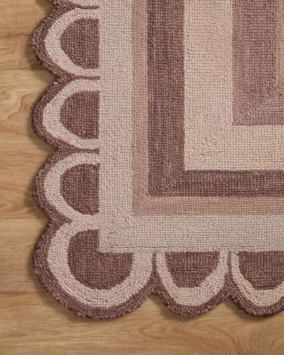 Image of Modern Irregular Shape Pattern Wool Carpet with Loop Texture Yarn Anti Shedding Carpet Size 9x12 Feet B2 Brown Multi Color