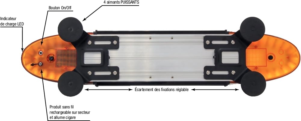 RAMPE DE SIGNALISATION POUR CONVOI SODIFLASH LED 12/24V - 16950