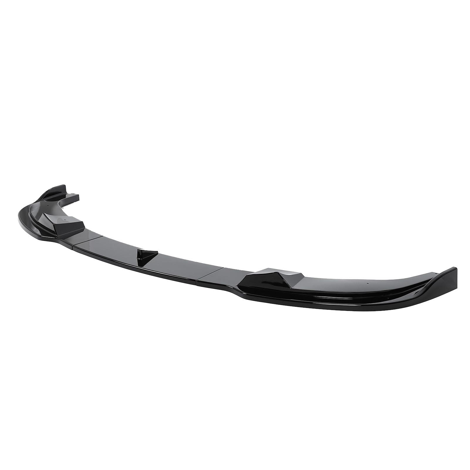 Ausla Becquet de Lèvre de Pare-Chocs Avant, Matériau ABS, Kit de Carrosserie 3 Pièces pour Série 5 E60 E61 M Sport 2005 à 2010, Améliore l'aérodynamisme et Protège Votre Voiture (Noir Brillant)
