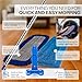 18” Pro Microfiber Hardwood Floor Mop - Cleans Floor in Seconds | Dust & Wet Mopping | Hardwood, Tile, Laminate & Vinyl with 3 Washable Pads, No Buckets Needed with Deluxe Household Mop