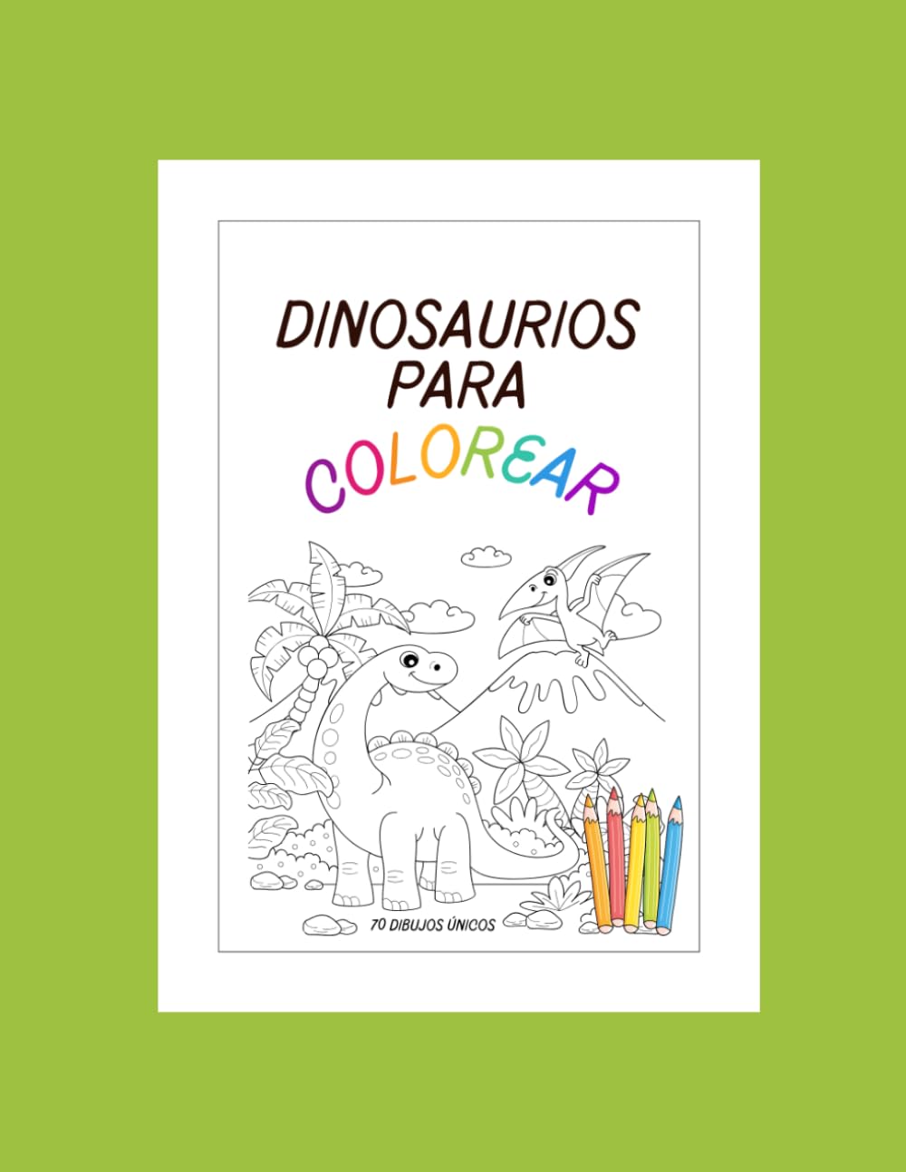 Dinosaurios para colorear.: "Líneas gruesas y diversión gigante"
