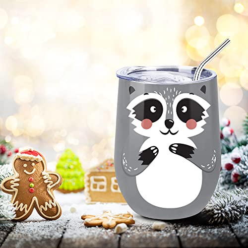NymphFable 12oz Mapache Taza Termica Cafe para Llevar Taza Termo Acero Inoxidable Taza Personalizada - Imagen 8