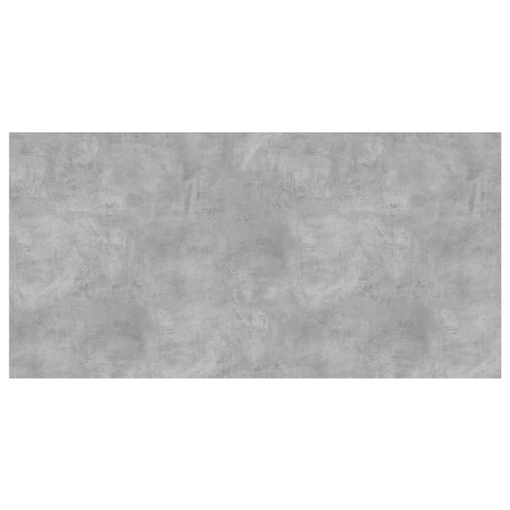 Regał na książki, 4 szt., szary beton, 100 x 50 x 1,5 cm, materiał drewnopochodny, do systemu regałowego, regał stojący, możliwość rozszerzenia, modułowa przestrzeń do przechowywania w