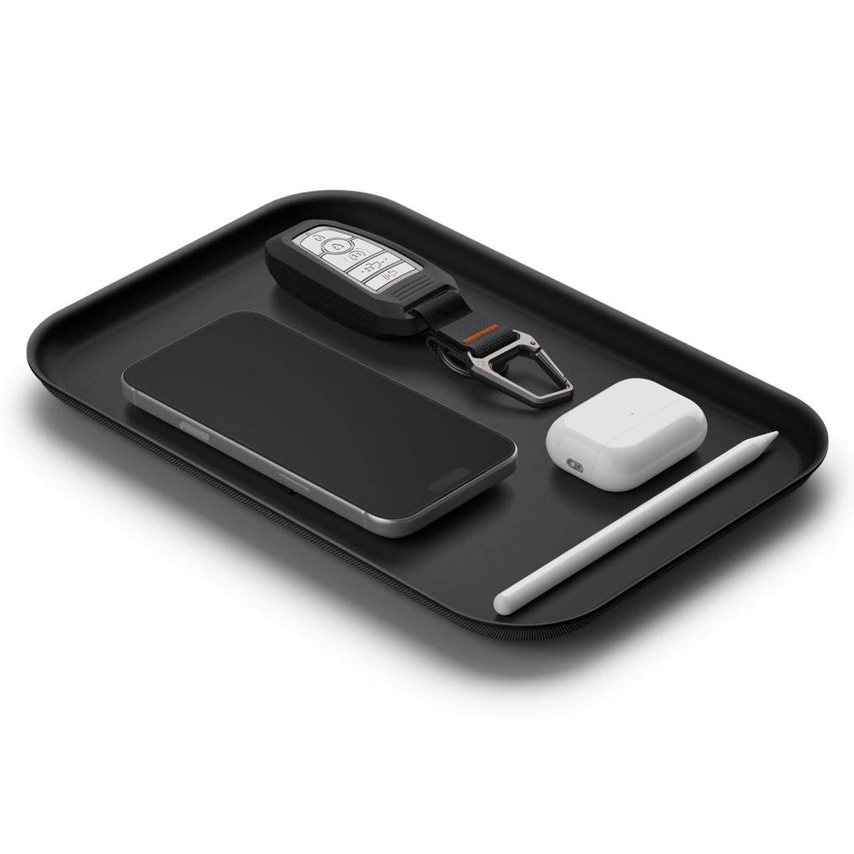 Spigen Modern Valet Catchall Tray Premium PU Organizer Designed for Office Kitchen Desk & Bedside for Key Wallet Watch Phone Jewelry and Everyday Carry Accessories