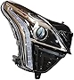 LED DRL Projector Chrome Headlight, Halogen Head Lamp, GM2502454 GM2502455 For 2017-2021 Cadillac XT5 (With LED day running light) (Passenger Side) (No HID lights required)