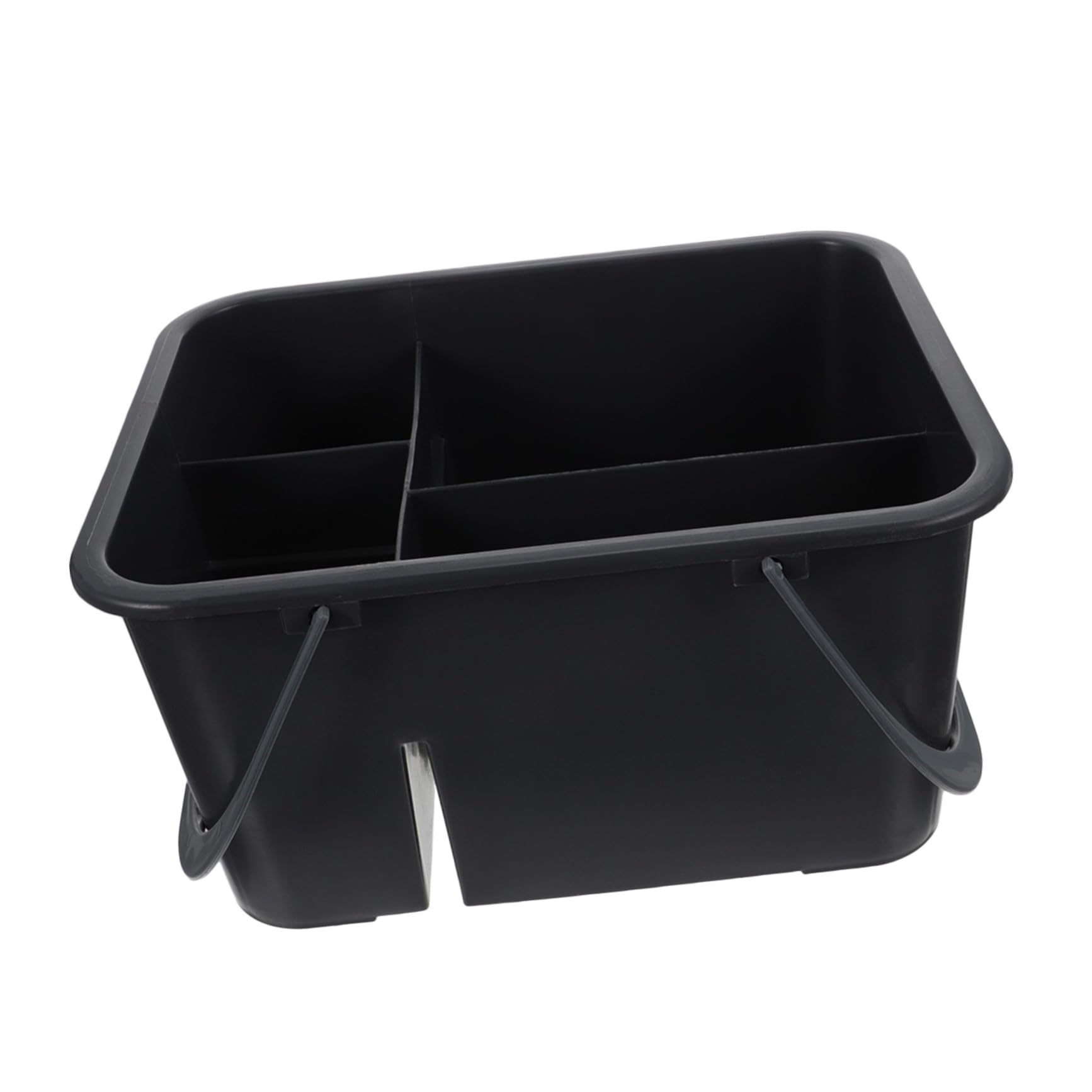Panier plastique 4 compartiments pour organiser vos flacons de douche