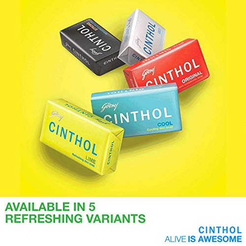 Image of Cinthol Lime Bath Soap - 100g (Pack of 6) | Lemony Deo Fragrance | Grade 1 Soap | For All Skin Types