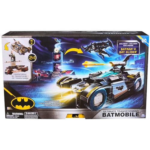 Dc 6070131 Comics Batman, Ultimate Transforming Batmobile Playset, 2-In-1 Playset With Exclusive Figure And Glider thumb #8