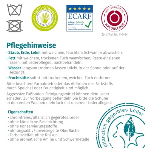 Pantolinos Krabbelschuhe Tiere aus Ökoleder Made in Germany Lauflernschuhe als Geschenk für Jungen & Mädchen Babyschuhe aus Leder weiche Lederpuschen Schlupfschuhe Hausschuhe - Image 6