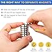 DIYMAG Heavy Duty Magnets,60LBS Strong Rare Earth Neodymium Round Base Cup Magnetic with Countersunk Hole and Stainless Screws for Refrigerator,Office,Craft,Etc-Dia 0.98 Inch-Pack of 12