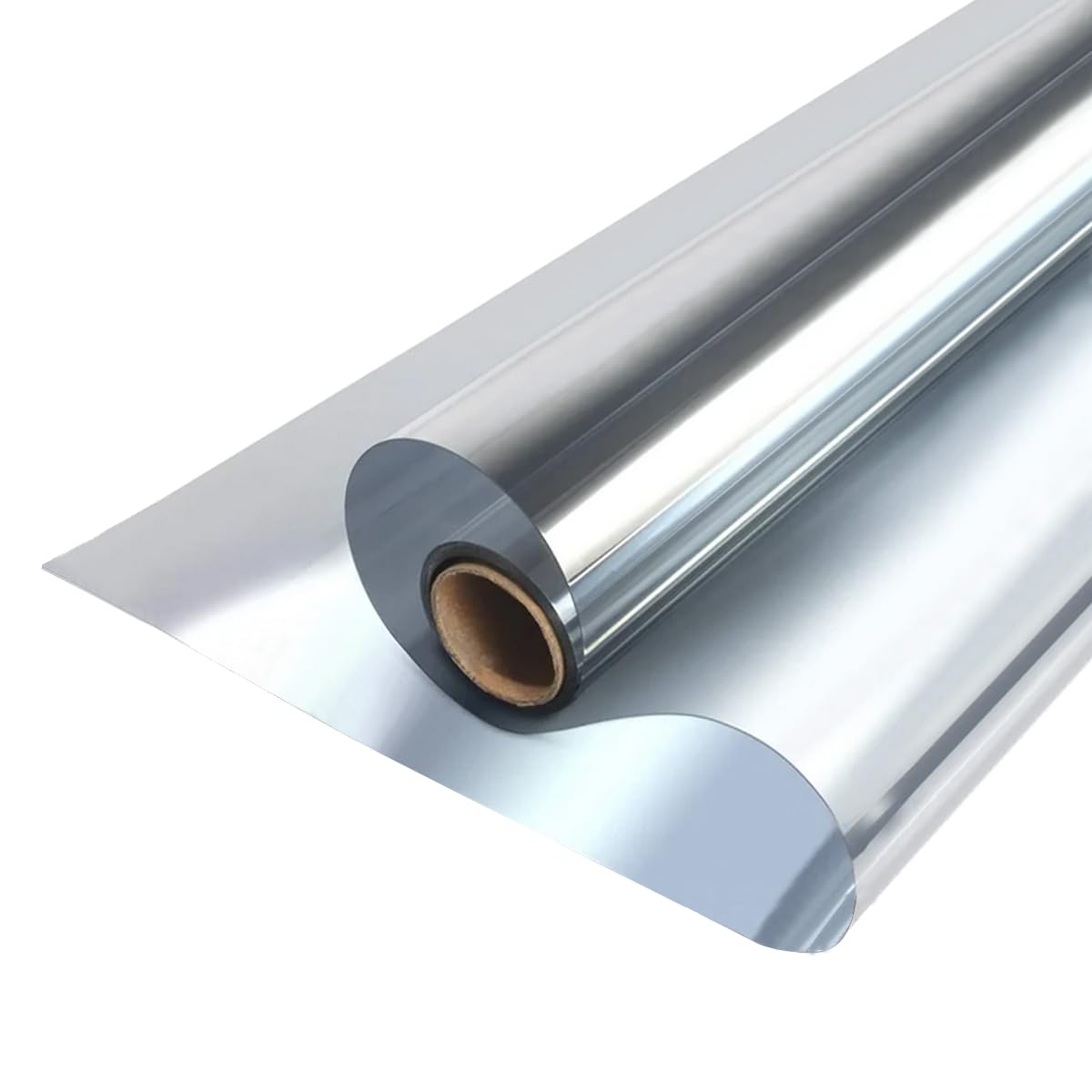 MOCNT Window Tint Film One Way Mirror Film Reflective Glass Tint Privacy Film Heat Insulation Sun Block Sticker Solar Protection Glass Window Film Silver 40cmX300cm