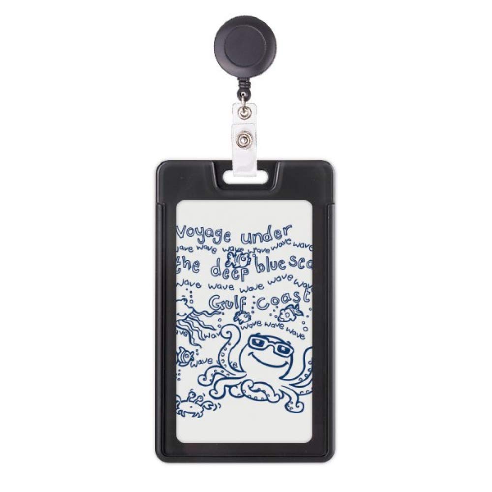 Porte-badge rétractable bleu marine pour ne plus perdre sa carte - 5