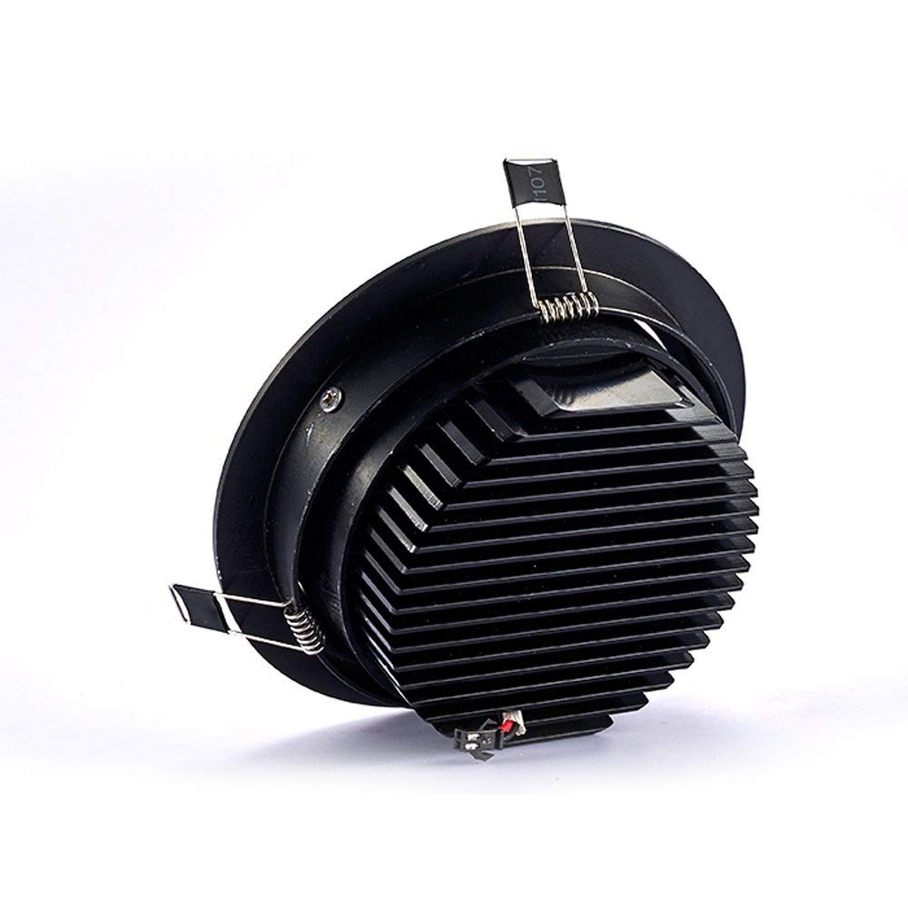 3W/7W/12W/20W/30W Regulowany Kąt Oświetlenia Punktowego Led Wpuszczanego W Sufit, Aluminiowa Obudowa, Okrągła, Oświetlenie Wewnętrzne, Panel Oświetleniowy Do Re