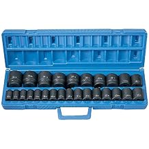 Grey Pneumatic Metric Master Set, 1/2"D, 26 pcs. 1326M - 1 Each