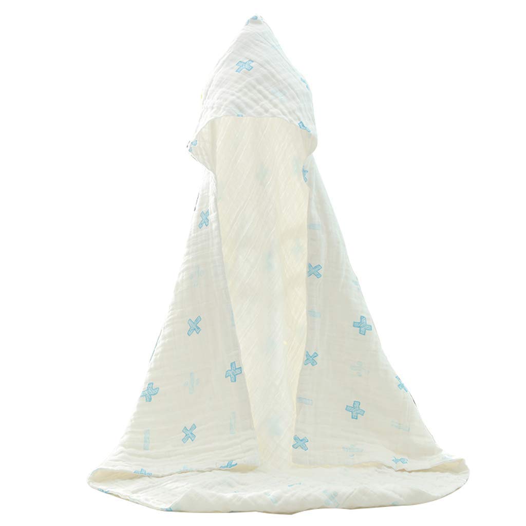Baignade, Plage Fournitures de Jeu, Serviette de Bain Bébé Gaze Grand Hiver Bébé Capuche Cape Coton Absorbant Coton Fils Sac 6 Couches de Fil de Coton Doux Doux Pour La Peau Respirante Fluoresce