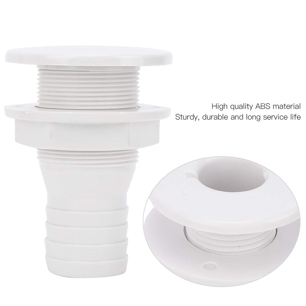 Sturdy ABS Boat Drain Vent, Chemical Design, Ideal for ShipYacht Use, for Different Needs and Requirements (1-1/2 inches)