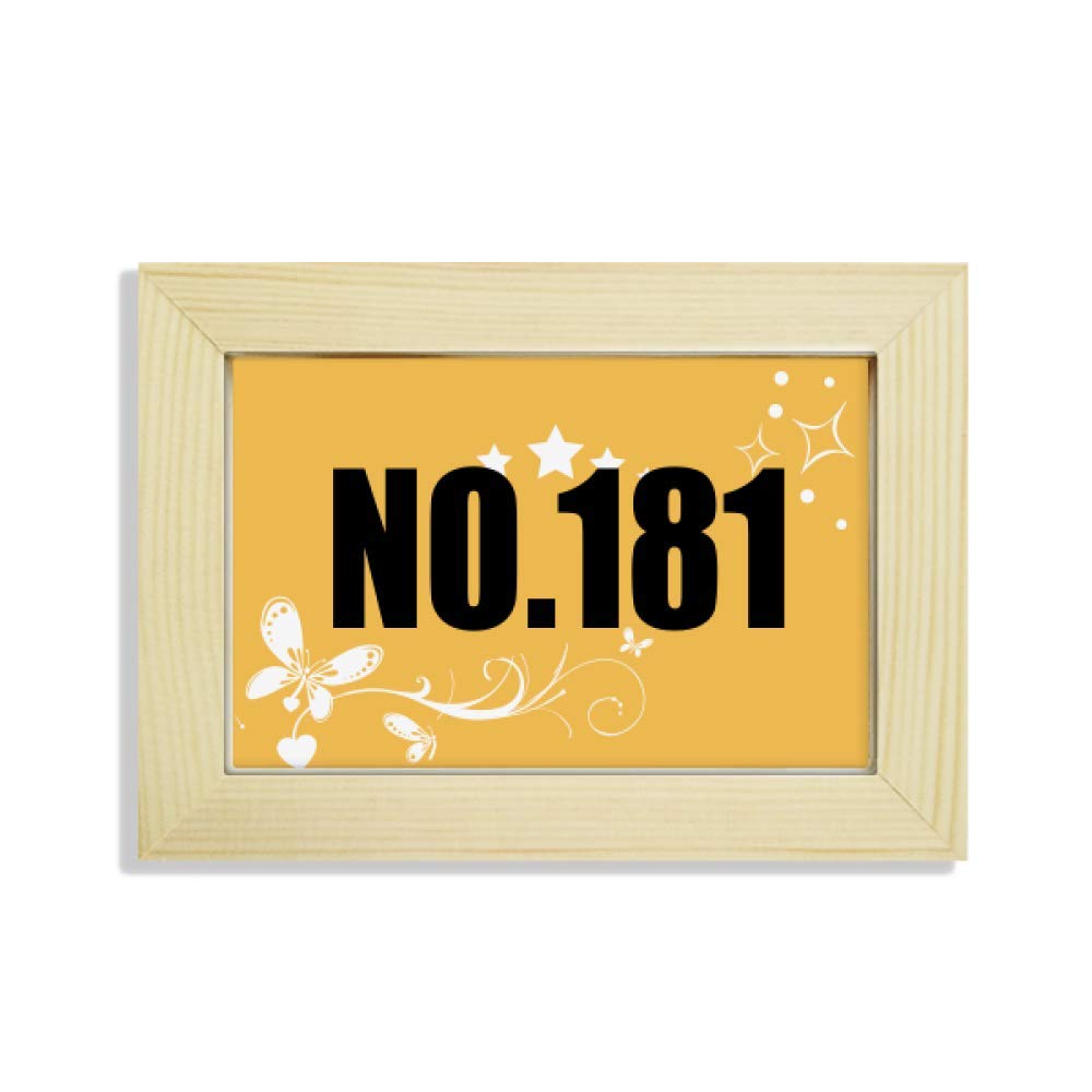 Pintura de flores con nombre Suerte no.181 en marco de madera para regalar en aniversarios
