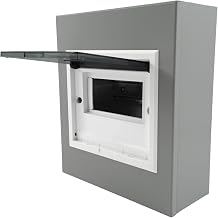 10-Way Metal Circuit Breaker Box DIN Rail 10.7"x9.29"