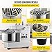 VEVOR Commercial Food Mixer, 8.5Qt Capacity, 450W Dual Rotating Dough Kneading Machine with Food-grade Stainless Steel Bowl, Security Shield & Timer Included, Baking Equipment for Restaurant Pizzeria
