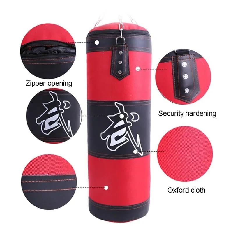 Sacco Boxe 80cm 100cm 120cm Sacco di sabbia vuoto da boxe appeso Sacco di sabbia da calcio durevole Sacco da boxe pesante Fitness Sacco Da Box