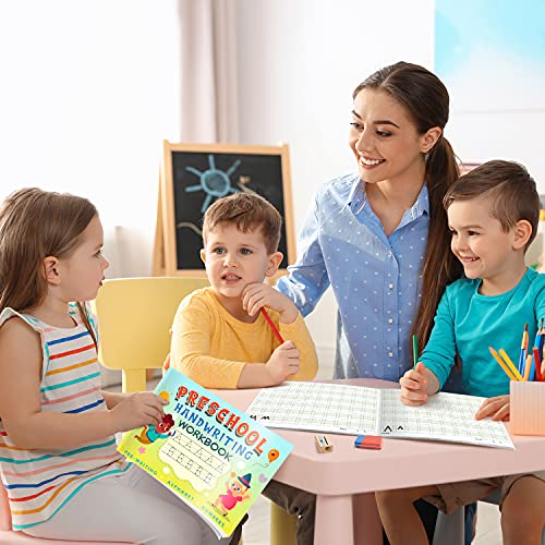 Kindergarten/Preschool Handwriting Workbook- Alphabet & Number Tracing Writing Paper With Lines, Learning Tools For Age 2/3/4/5 Year Old Kids/Boys/Girls, Abc Learning For Toddler, Homeschool Supplies #TOP5