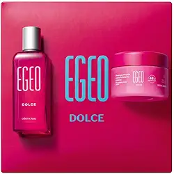 O Boticário Kit Presente Especial Egeo Dolce, Desodorante Colônia 50ml e Creme Hidratante Corporal 85g, Fragrância Oriental Gourmand, Caixa Rosa 19x19x7cm