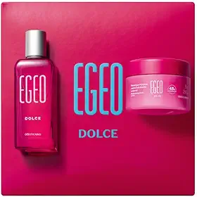 O Boticário Kit Presente Especial Egeo Dolce, Desodorante Colônia 50ml e Creme Hidratante Corporal 85g, Fragrância Oriental Gourmand, Caixa Rosa 19x19x7cm