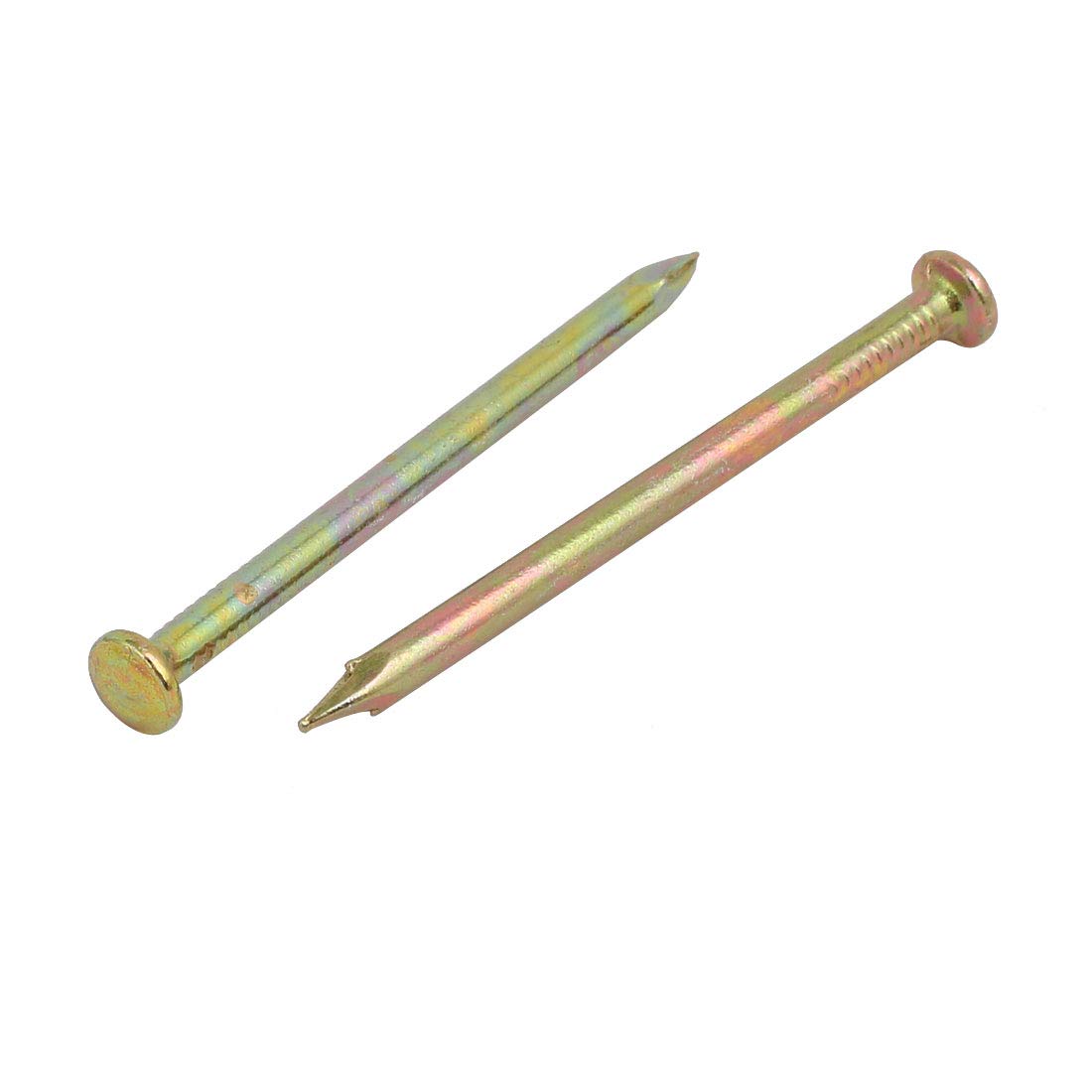 Aexit Fiber Concrete Fastener Cement Wall Steel Point Tip Wire Nails 60mm Length 50PCS Model:44as547qo264