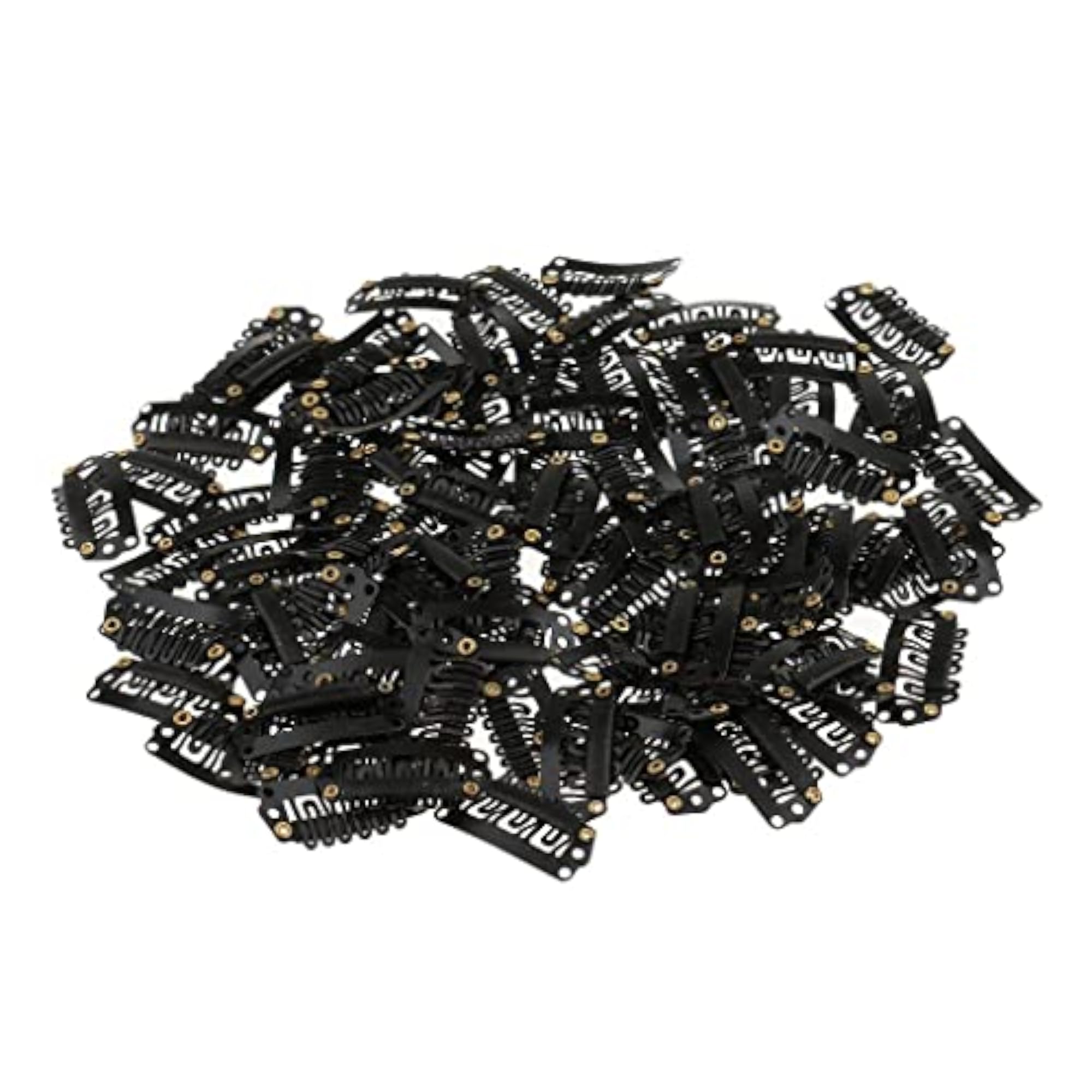 Metal Snap Clips for Hair Extensions, Pack of 100