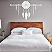 Produktbild LSMYE Boho Style Dreamcatcher Wandaufkleber Schlafzimmer Dekor mit Pfeilen Wandkunst Wandbild Kreatives Vinyl Wandtattoo braun 120X75cm