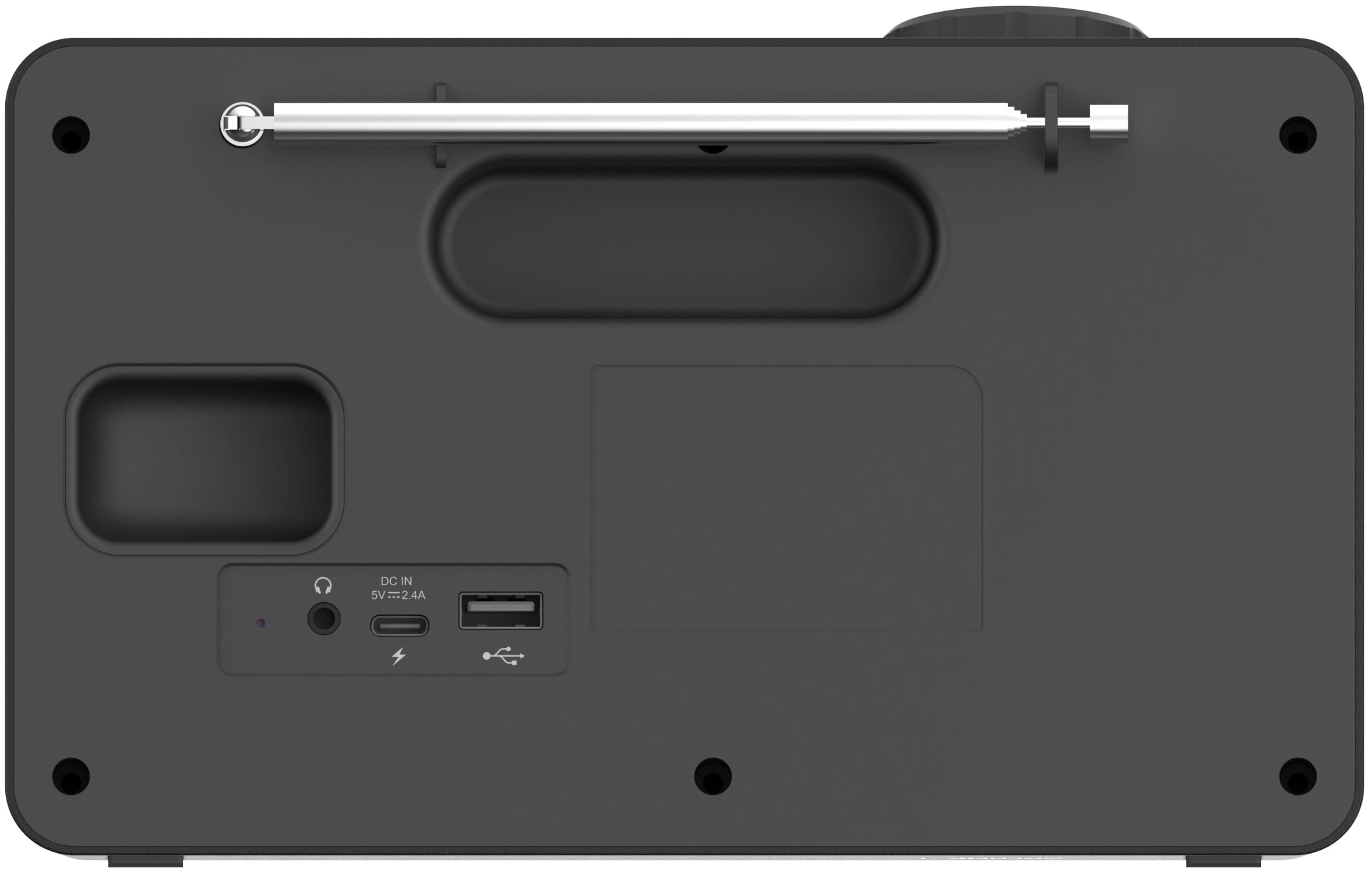 KENWOOD CR-M70DAB Radio DAB+/FM con ASA, Display IPS 4,3", Bluetooth 5.3, Dual Alarm & Sleep, USB MP3, Jack 3,5 mm, Easy Mode, Altoparlante 5W – Nero