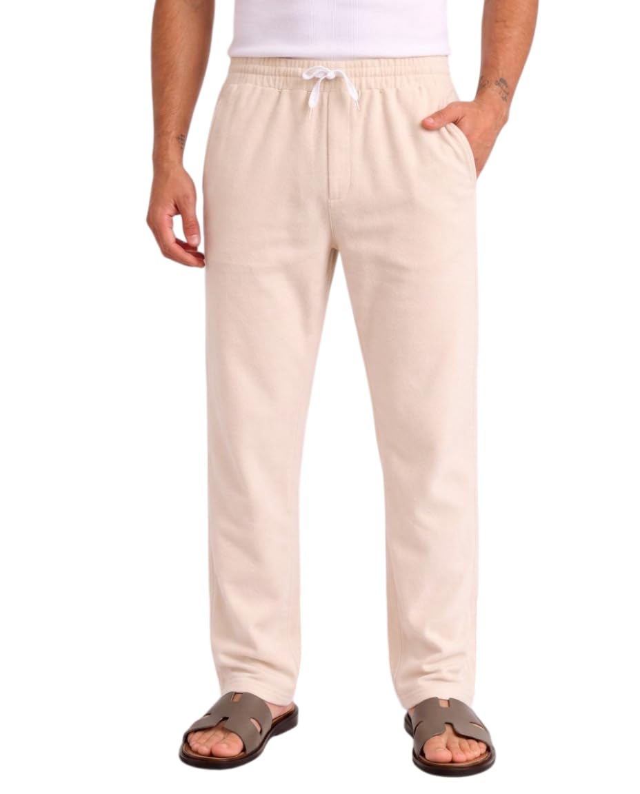 Men’s Solid Track Pants | Elastic Waist | Regular Fit | Soft Comfortable Trousers-image-39