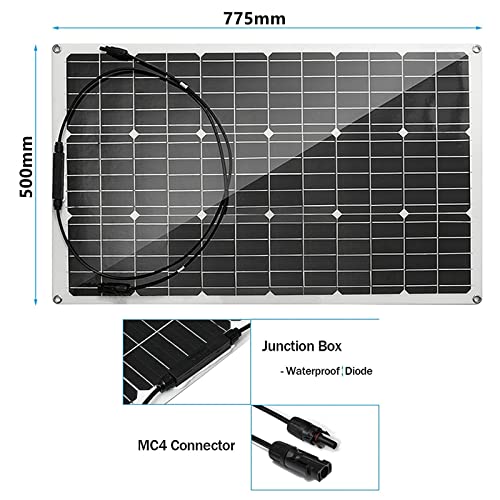 Kit pannello solare 1000 W 2 PZ 500 W con doppie porte USB Pannello solare flessibile Off Grid System 18 V Modulo monocristallino fotovoltaico