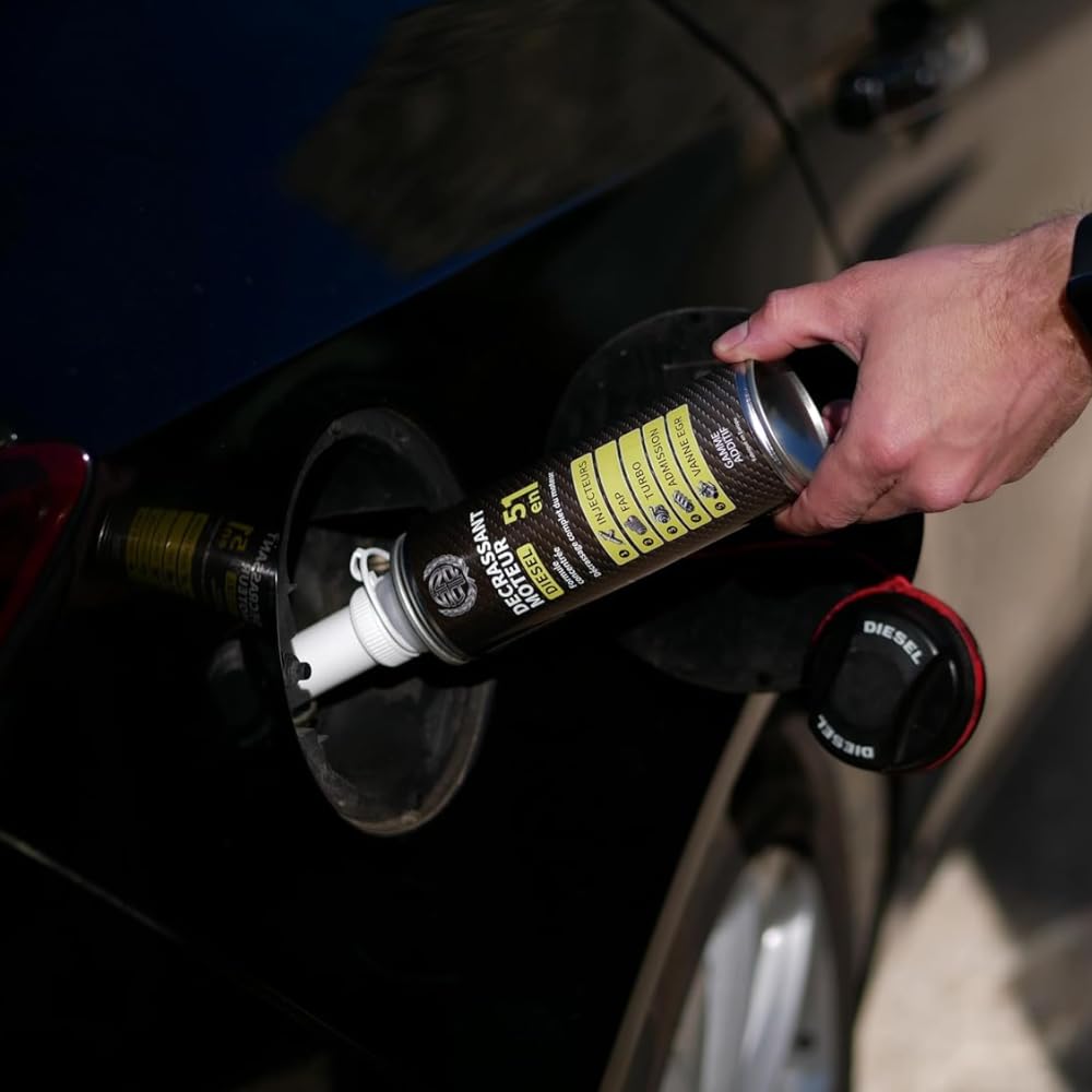 Décrassant Moteur Diesel 5en1 375mL Ultra concentré | Nettoyage Complet Injecteur, Turbo, FAP, EGR | Additif Diesel Décalaminant Moteur | Facilite Le CT | Utilisation Facile Résultat immédiat
